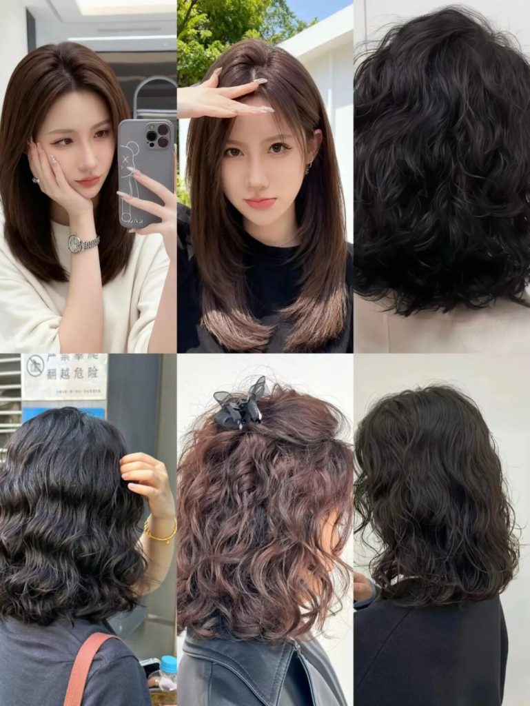 图片[9]-显脸小+巨减龄！200款剪烫染发型推荐-优美阁