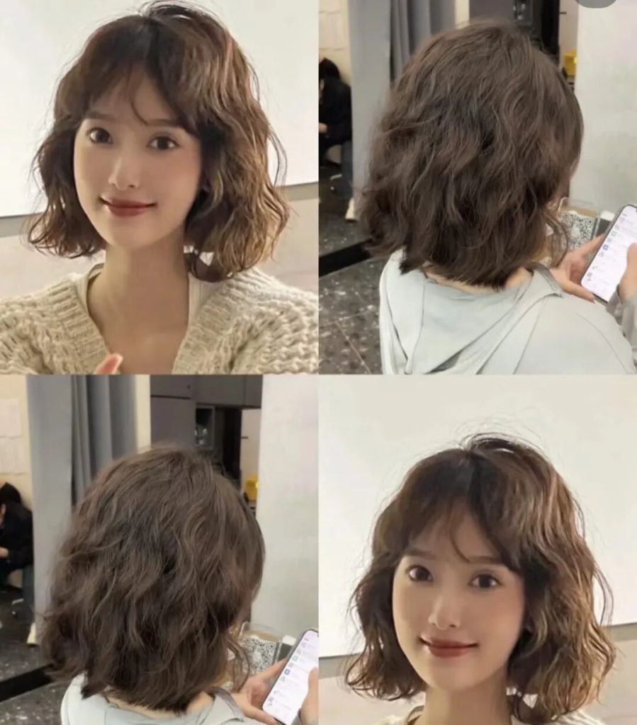 图片[26]-显脸小+巨减龄！200款剪烫染发型推荐-优美阁